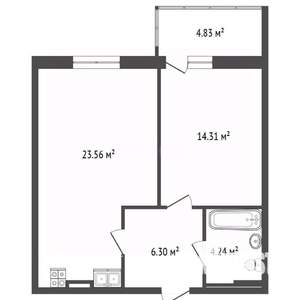 1-к квартира, вторичка, 53м2, 11/26 этаж