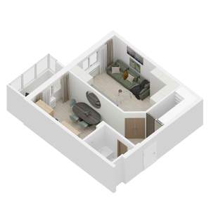 1-к квартира, вторичка, 51м2, 5/27 этаж