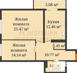 2-к квартира, вторичка, 71м2, 8/26 этаж