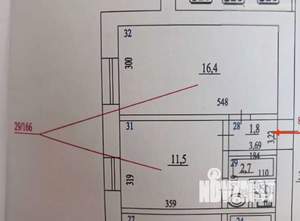 2-к квартира, вторичка, 34м2, 7/9 этаж