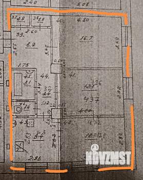3-к квартира, вторичка, 66м2, 3/4 этаж