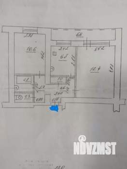 2-к квартира, вторичка, 46м2, 2/9 этаж