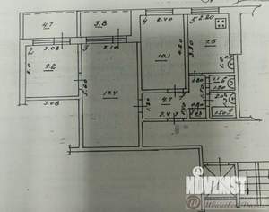 3-к квартира, вторичка, 52м2, 6/9 этаж