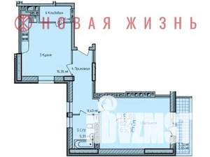 1-к квартира, сданный дом, 65м2, 8/24 этаж