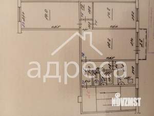 3-к квартира, вторичка, 58м2, 2/5 этаж