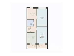 2-к квартира, строящийся дом, 83м2, 1/12 этаж