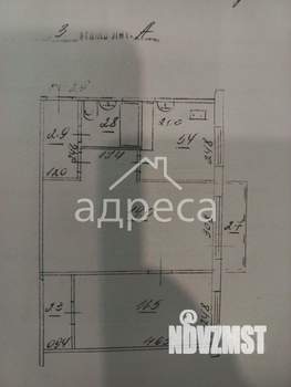 2-к квартира, вторичка, 45м2, 3/5 этаж