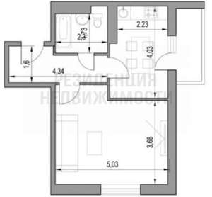 1-к квартира, вторичка, 40м2, 10/25 этаж