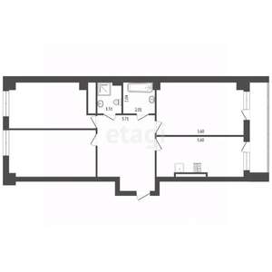 3-к квартира, вторичка, 106м2, 16/21 этаж