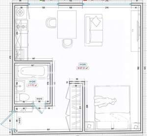 1-к квартира, вторичка, 31м2, 1/5 этаж