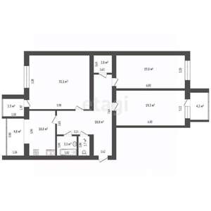 3-к квартира, вторичка, 120м2, 6/11 этаж