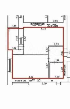 2-к квартира, вторичка, 44м2, 4/16 этаж
