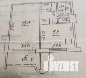 1-к квартира, вторичка, 38м2, 4/9 этаж