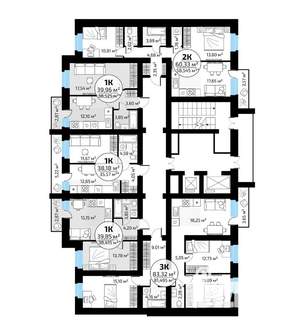 1-к квартира, вторичка, 40м2, 6/18 этаж