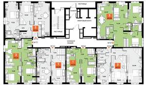 2-к квартира, вторичка, 68м2, 14/23 этаж