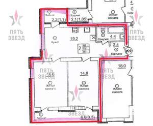 2-к квартира, вторичка, 62м2, 4/4 этаж