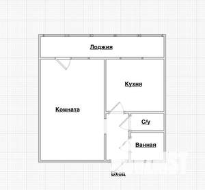 1-к квартира, вторичка, 30м2, 6/9 этаж