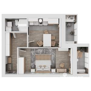1-к квартира, вторичка, 49м2, 8/8 этаж