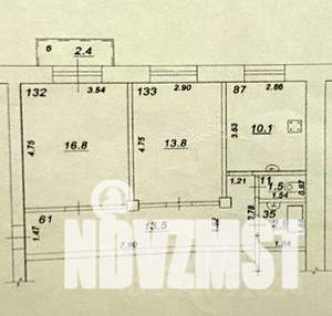 2-к квартира, вторичка, 60м2, 4/5 этаж