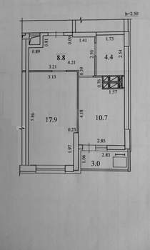 1-к квартира, вторичка, 39м2, 6/29 этаж