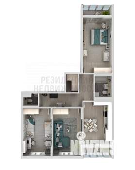 3-к квартира, вторичка, 81м2, 23/24 этаж