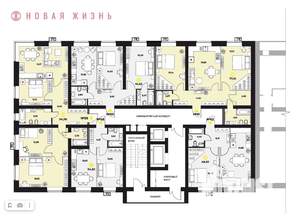 2-к квартира, вторичка, 63м2, 13/16 этаж