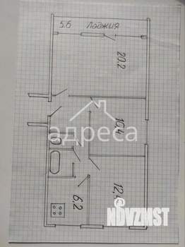 3-к квартира, вторичка, 60м2, 4/9 этаж