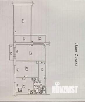 2-к квартира, вторичка, 77м2, 2/9 этаж