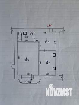 1-к квартира, вторичка, 54м2, 13/16 этаж