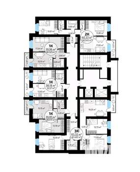 1-к квартира, вторичка, 38м2, 13/18 этаж