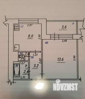 1-к квартира, вторичка, 28м2, 7/9 этаж