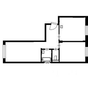 2-к квартира, вторичка, 43м2, 4/9 этаж