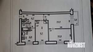 3-к квартира, вторичка, 54м2, 3/5 этаж