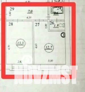 1-к квартира, вторичка, 37м2, 9/10 этаж