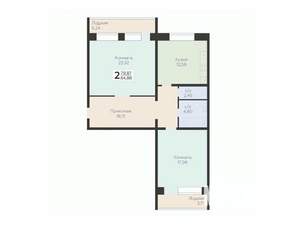 2-к квартира, вторичка, 85м2, 3/12 этаж