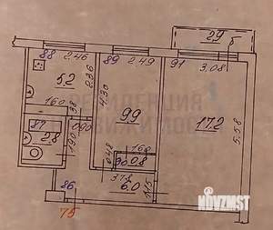 2-к квартира, вторичка, 43м2, 4/5 этаж