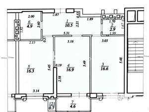 2-к квартира, вторичка, 70м2, 5/25 этаж