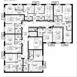 1-к квартира, вторичка, 43м2, 6/8 этаж