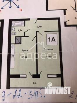 1-к квартира, вторичка, 42м2, 8/25 этаж