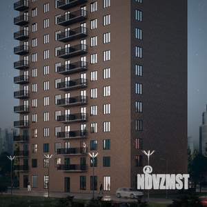 2-к квартира, строящийся дом, 58м2, 13/17 этаж