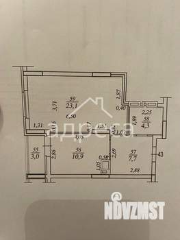 1-к квартира, вторичка, 46м2, 4/25 этаж
