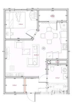 1-к квартира, вторичка, 43м2, 11/13 этаж