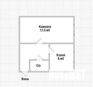 1-к квартира, вторичка, 35м2, 2/2 этаж