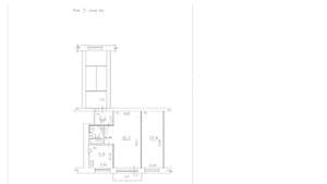 2-к квартира, вторичка, 42м2, 5/5 этаж