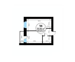 1-к квартира, вторичка, 40м2, 14/18 этаж