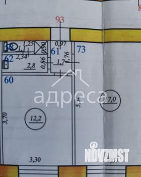2-к квартира, вторичка, 35м2, 8/9 этаж
