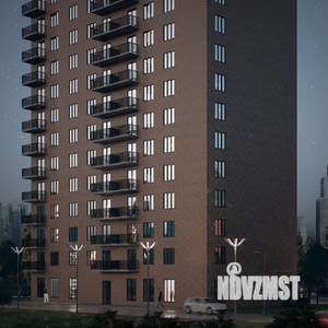 1-к квартира, строящийся дом, 41м2, 15/17 этаж
