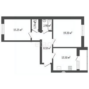2-к квартира, вторичка, 63м2, 10/10 этаж