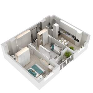 2-к квартира, вторичка, 58м2, 12/24 этаж