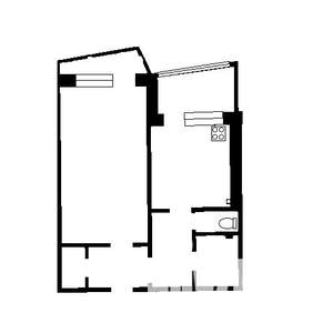 1-к квартира, вторичка, 37м2, 7/9 этаж